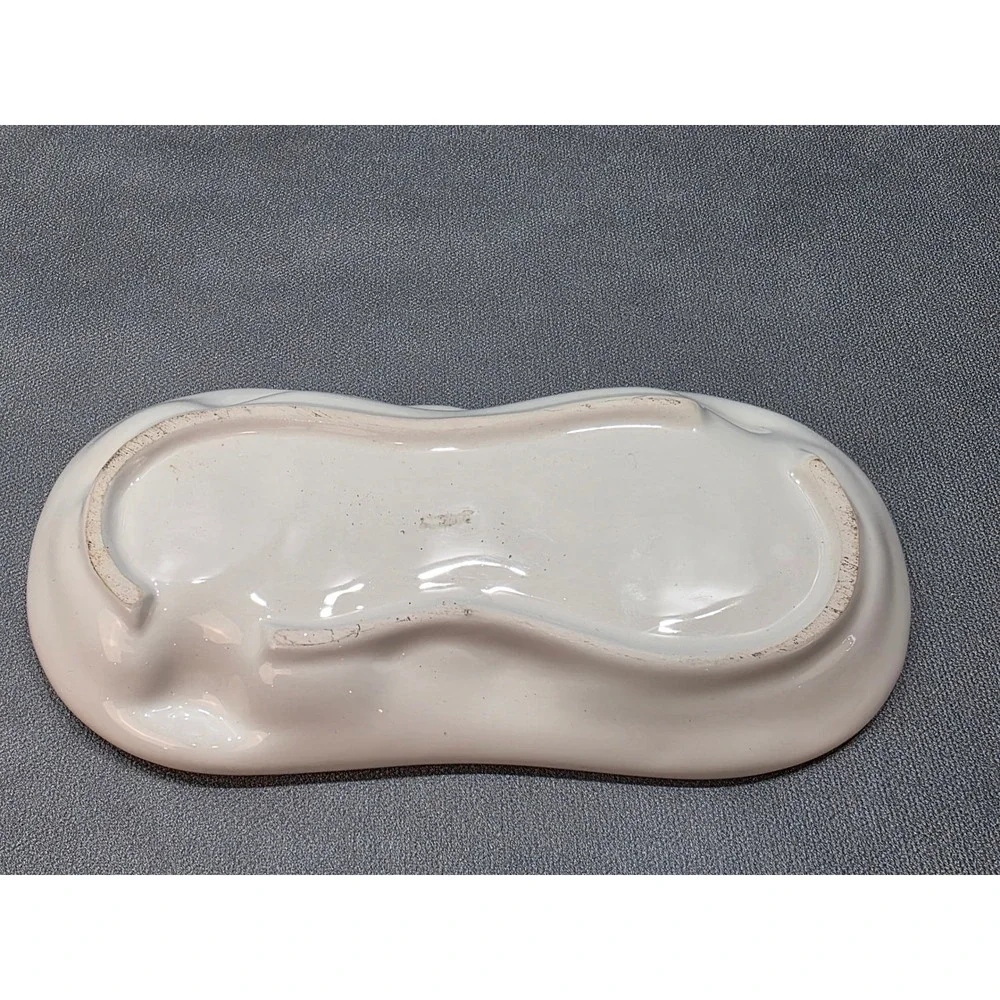 Vintage Ceramic You're Spectacular Vanity Trinket Tray Jewelry Dish Pink White